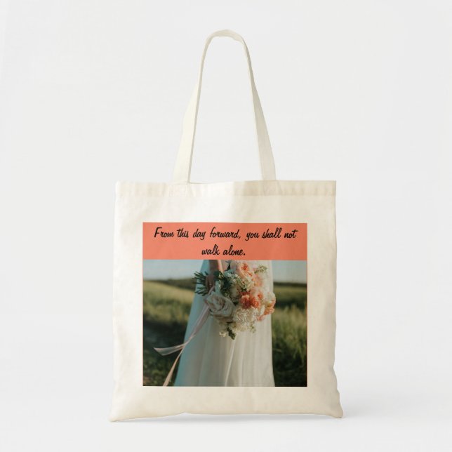Bolsa de tote de regalo de boda (Frente)