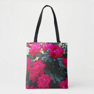 BOLSA DE TOTE DE ROSES ROJAS