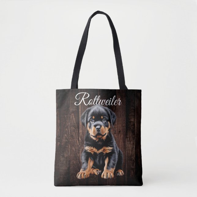 Bolsa de Tote de Rottweiler Puppy (Anverso)