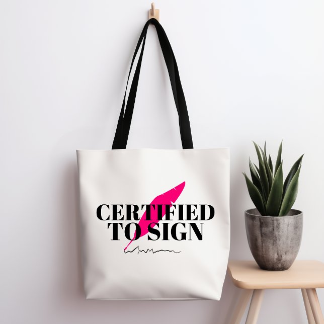 Bolsa de tote de Rótulo certificada (Subido por el creador)