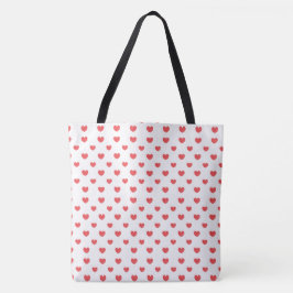 Bolsa de Tote de San Valentín de tela del corazón