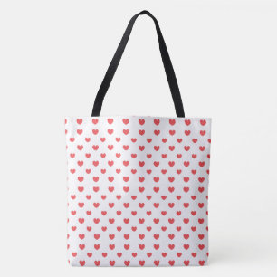 Bolsa de Tote de San Valentín de tela del corazón 