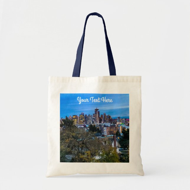 Bolsa de Tote de Seattle Skyline #7 (Frente)