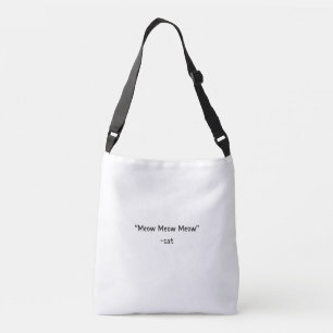 Bolsa De Tote De Silhouette De Gato minimalista -