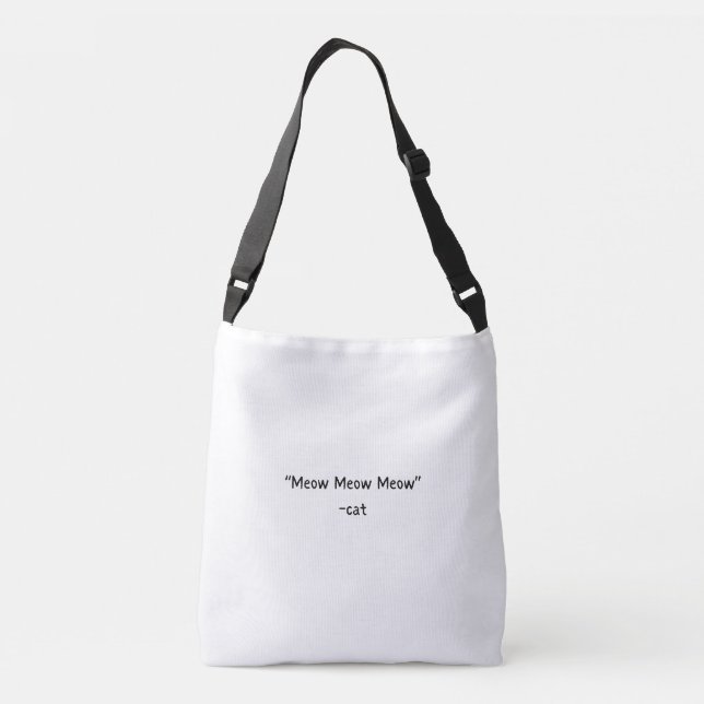 Bolsa De Tote De Silhouette De Gato minimalista -  (Reverso)