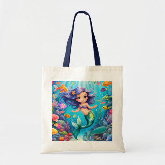 Bolsa de Tote de Sirena Cuidada a la Noche Bolsa d