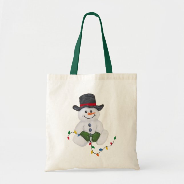 Bolsa de Tote de Snowman (Frente)