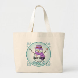 Bolsa de Tote de Snowman escarpado