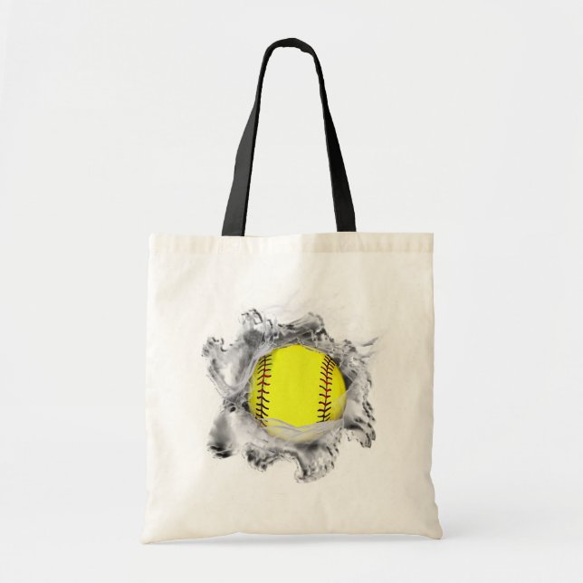 Bolsa De Tote De Softball (Frente)