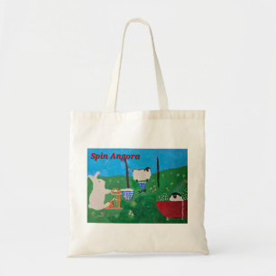 Bolsa de Tote de Spin Angora/Yarn