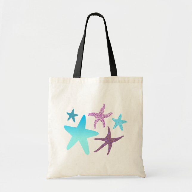 Bolsa De Tote De Starfish Colorido Y Vibrante (Frente)