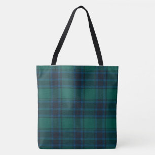 Bolsa De Tote De Tartán De Impresión Completa, G
