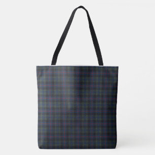 Bolsa De Tote De Tartán De Impresión Completa, Gra