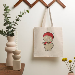 Bolsa De Tote De Teddy Bear De Invierno