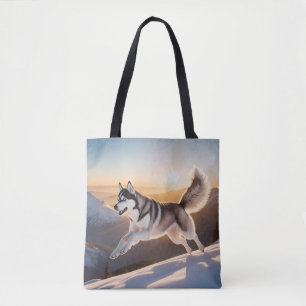 Bolsa de Tote de tela elegante del Husky Siberiano