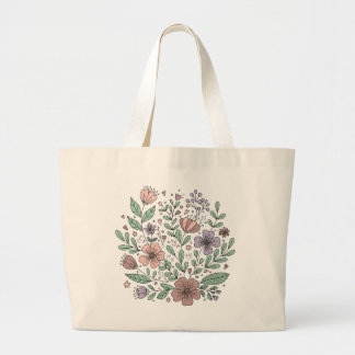 Bolsa de Tote de tela floral de Cottagecore