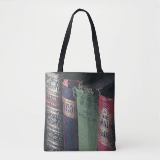 Bolsa De Tote De Todo-Sobre-Impresión De Libros De