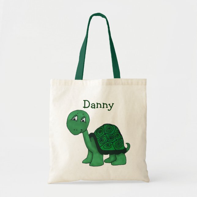 Bolsa De Tote De Tortuga Amigable (Frente)