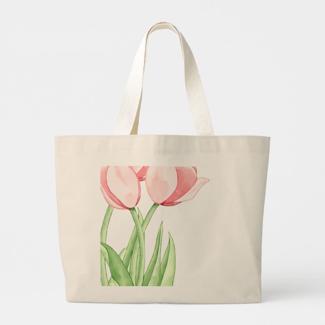 Bolsa De Tote De Tulip Bloom (Reverso)