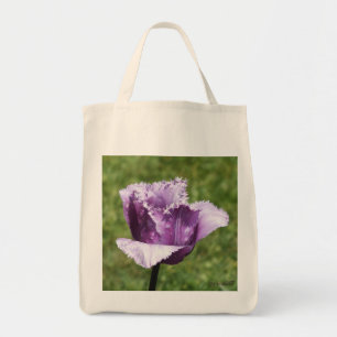 Bolsa de Tote de Tulip Fringy Púrpura