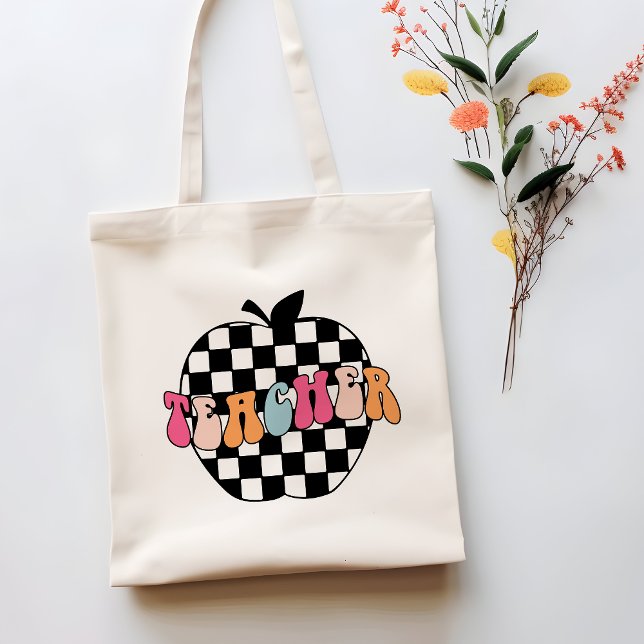 Bolsa de Tote de un profesor de Apple a cuadros (Subido por el creador)