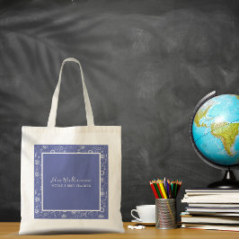 Bolsa de Tote de un profesor de flores moderno bri