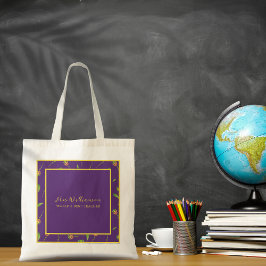 Bolsa de Tote de un profesor de flores moderno bri