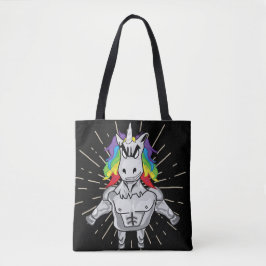 Bolsa De Tote De Unicorn Enfadada