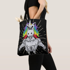 Bolsa De Tote De Unicorn Enfadada