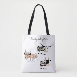 Bolsa de Tote de vaca totalmente completa