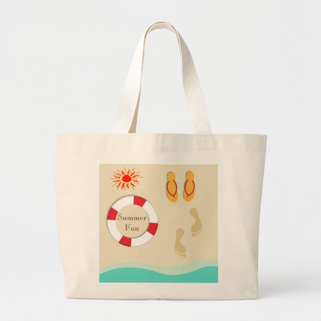 Bolsa de Tote de verano divertida (Frente)