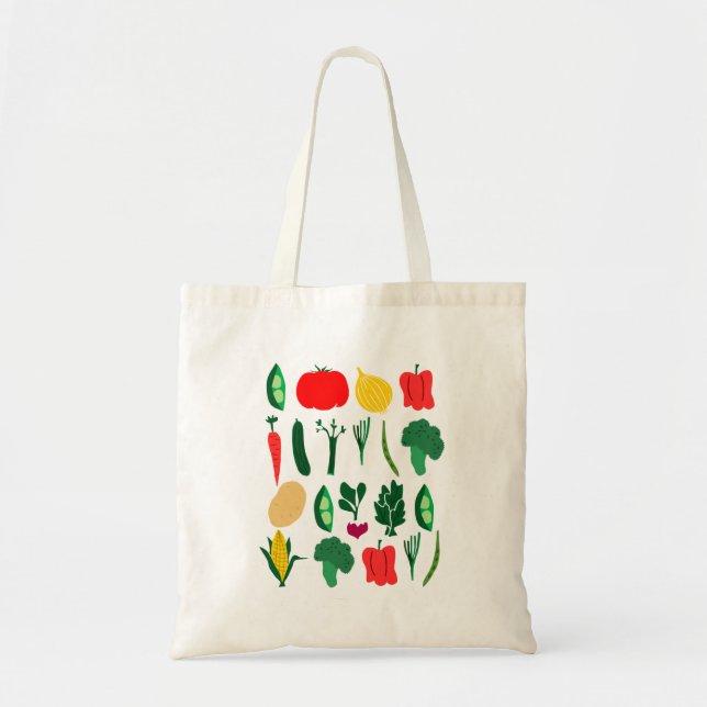 Bolsa De Tote De Verduras Cuestas (Frente)