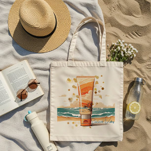 Bolsa De Tote De Vibes De Verano Retro