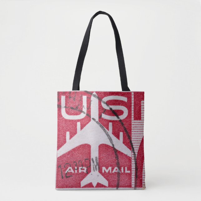 Bolsa de Tote de Vintage US Air Mail (Anverso)