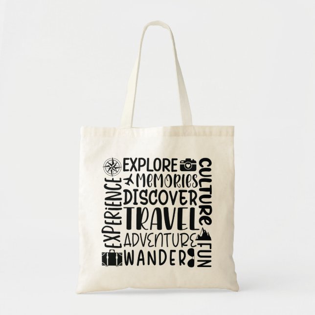 Bolsa de tote de Word Art (Frente)