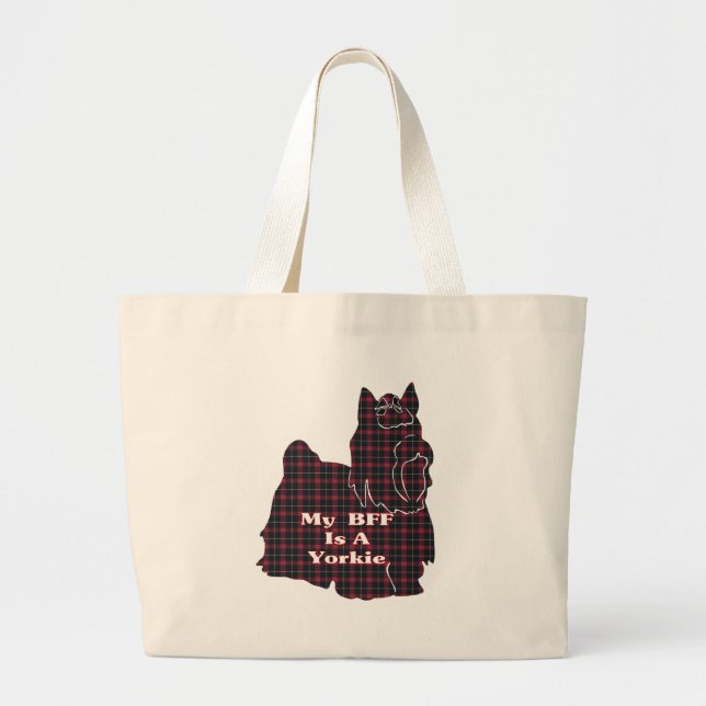 Bolsa de Tote de Yorkshire Terrier BFF (Frente)