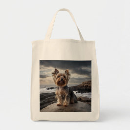 Bolsa de Tote de Yorkshire Terrier Elegant Grocery