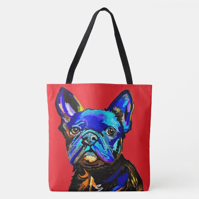 Bolsa de Tote del Bulldog francés (Anverso)