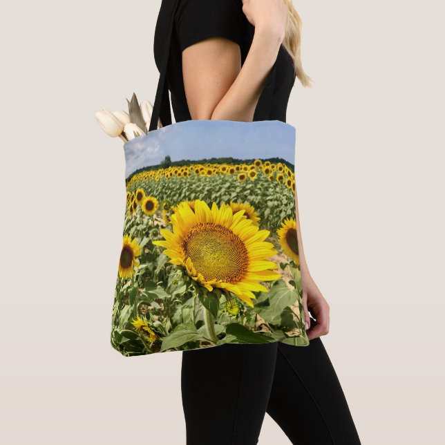 Bolsa De Tote Del Campo Del Girasol (Detalle)