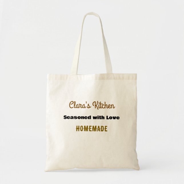 Bolsa de Tote del chef personalizable - hecha con  (Frente)