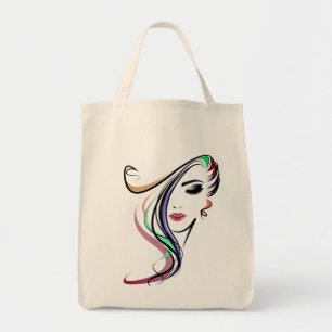Bolsa de tote del chica Grocery