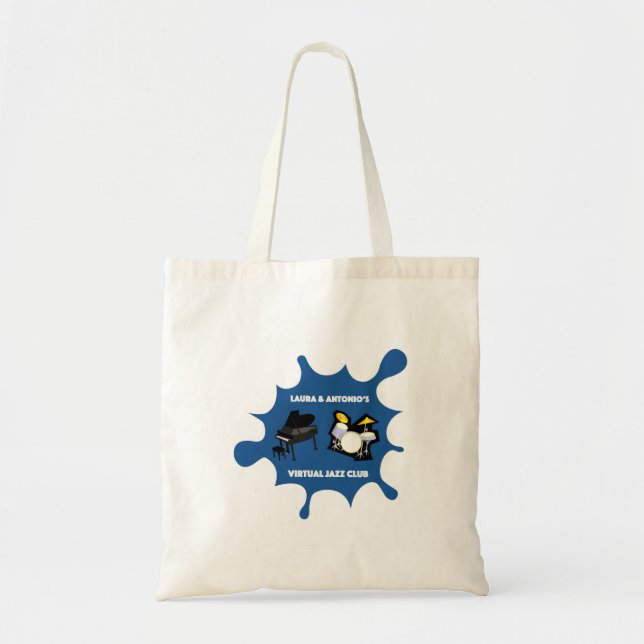Bolsa de Tote del Club Virtual de Jazz (Frente)