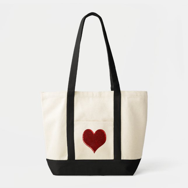 Bolsa De Tote Del Corazón Sobre La Piscina (Frente)