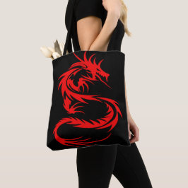 Bolsa De Tote Del Dragón Rojo