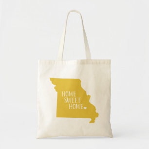 Bolsa de Tote del estado de casa dulce amarillo de