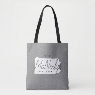 Bolsa de Tote del Estado Monograma de la Familia P