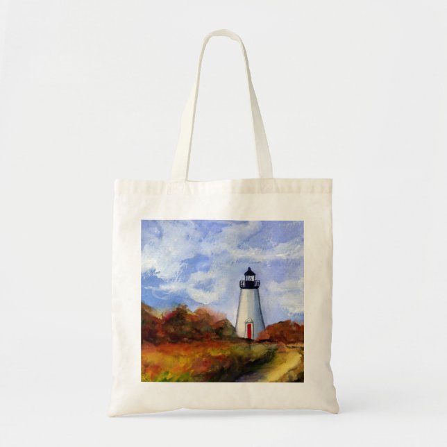 Bolsa de Tote del faro de Cape Poge (Frente)