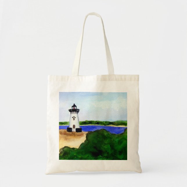 Bolsa de Tote del faro del puerto de Edgartown (Frente)