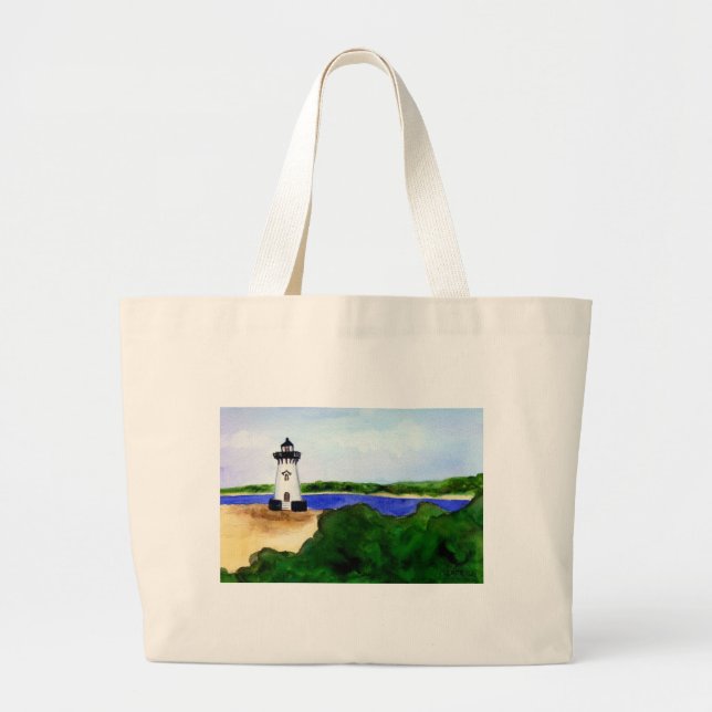 Bolsa de Tote del faro del puerto de Edgartown (Frente)