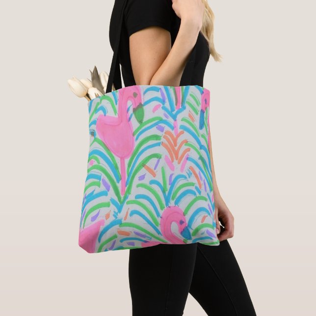 Bolsa de tote del Fiesta de la selva flamenca (Detalle)